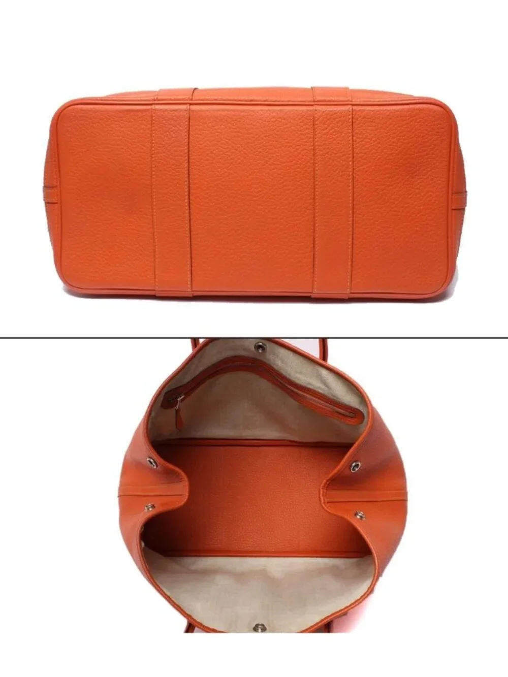 Hermes Tote Silver Garden Party PM